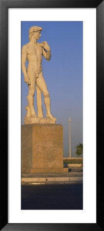 Statue Of Le David De Michel-Ange, Rond Point Du Prado, Beach Of Le Prado, Marseille, France by Panoramic Images Pricing Limited Edition Print image