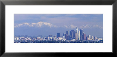 Snowcapped San Gabriel Mountains, Los Angeles, California, Usa by Panoramic Images Pricing Limited Edition Print image