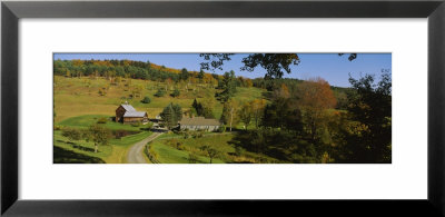 Buildings In A Field, Sleepy Hollow Farm, Woodstock, Vermont, Usa by Panoramic Images Pricing Limited Edition Print image