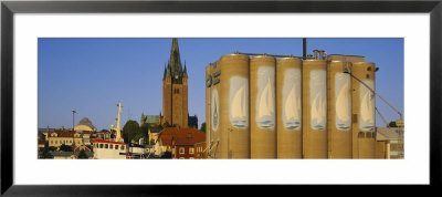Containers At The Port, Mariestad, Vastra Gotaland, Sweden by Panoramic Images Pricing Limited Edition Print image