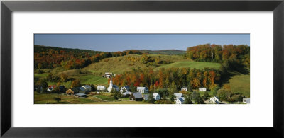 Houses On A Landscape, Corinth, Vermont, Usa by Panoramic Images Pricing Limited Edition Print image
