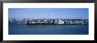 Bridge Over A Bay, Rainbow Bridge, Odaiba, Tokyo, Japan by Panoramic Images Pricing Limited Edition Print image