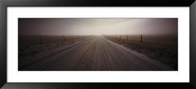 Empty Road Passing Through A Landscape, Helena, Montana, Usa by Panoramic Images Pricing Limited Edition Print image