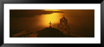 Greece, Santorini, Fira, Church Of Anastasis, High Angle View Of A Church by Panoramic Images Pricing Limited Edition Print image