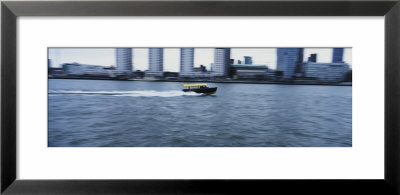 Water Taxi On River Maas, Rotterdam, Netherlands by Panoramic Images Pricing Limited Edition Print image