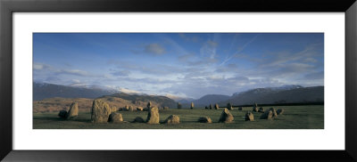 Rocks On A Field, Castelrigg Stone Circle, Keswick, Lake District, England by Panoramic Images Pricing Limited Edition Print image