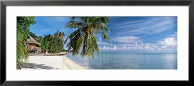 House On The Beach, Matira Beach, Bora Bora, French Polynesia by Panoramic Images Pricing Limited Edition Print image