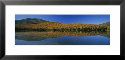 Reflection Of Trees And Hill In A Lake, Heart Lake, Adirondack, New York State, Usa by Panoramic Images Pricing Limited Edition Print image