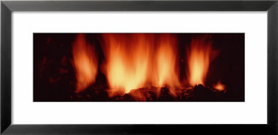 Fire In Fireplace by Panoramic Images Pricing Limited Edition Print image