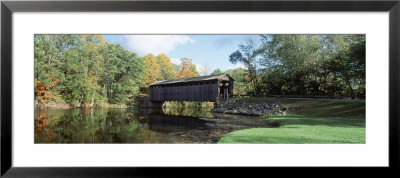 Covered Bride Over The Water, Kent County, Michigan, Usa by Panoramic Images Pricing Limited Edition Print image