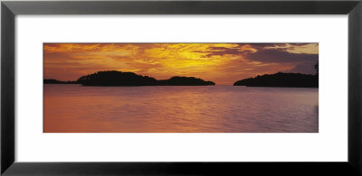 Silhouette Of Islands In The Sea, Everglades National Park, Miami, Florida, Usa by Panoramic Images Pricing Limited Edition Print image