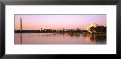 Washington Monument And Jefferson Memorial, Tidal Basin, Washington D.C., Usa by Panoramic Images Pricing Limited Edition Print image