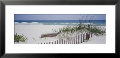 Fence On The Beach, Alabama, Gulf Of Mexico, Usa by Panoramic Images Pricing Limited Edition Print image