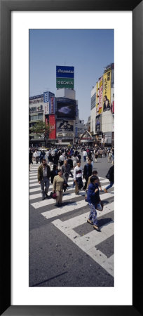 People Crossing A Road At Zebra Crossing, Tokyo, Japan by Panoramic Images Pricing Limited Edition Print image