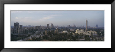 Cairo Tower On Right, Gezira Island, Cairo, Egypt by Panoramic Images Pricing Limited Edition Print image