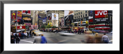 Group Of People On The Road, Times Square, Manhattan, New York, Usa by Panoramic Images Pricing Limited Edition Print image