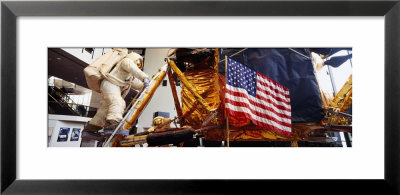 Astronaut And An American Flag In A Museum, National Air And Space Museum, Washington D.C., Usa by Panoramic Images Pricing Limited Edition Print image