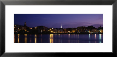Reflection Of Buildings On Water, Portsmouth, New Hampshire, Usa by Panoramic Images Pricing Limited Edition Print image