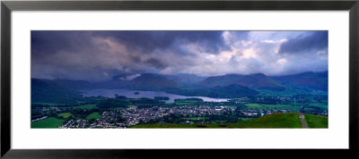 Storm Clouds Over A Landscape, Keswick, Derwent Water, Lake District, Cumbria, England, Uk by Panoramic Images Pricing Limited Edition Print image