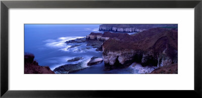 High Angle View Of Rock Formations On The Coast, Flamborough, Yorkshire, England, United Kingdom by Panoramic Images Pricing Limited Edition Print image