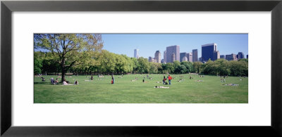 Group Of People In A Park, Sheep Meadow, Central Park, New York City, New York State, Usa by Panoramic Images Pricing Limited Edition Print image