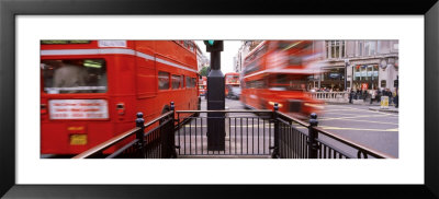 Buses Art Oxford Circus, London, England, United Kingdom by Panoramic Images Pricing Limited Edition Print image