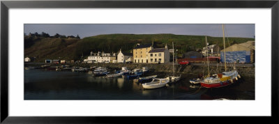 Boats Moored At The Dock, Stonehaven, Scotland, United Kingdom by Panoramic Images Pricing Limited Edition Print image