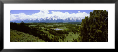 Clouds Over A Mountain Range, Teton Mountain Range, Grand Teton National Park, Wyoming, Usa by Panoramic Images Pricing Limited Edition Print image