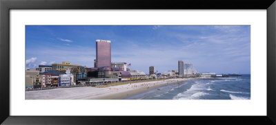 High Angle View Of The Beach, Atlantic City, New Jersey, Usa by Panoramic Images Pricing Limited Edition Print image