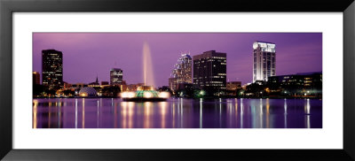 View Of A City Skyline At Night, Orlando, Florida, Usa by Panoramic Images Pricing Limited Edition Print image