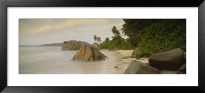 Rocks On The Beach, La Digue Island, Seychelles by Panoramic Images Pricing Limited Edition Print image