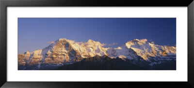 Low Angle View Of Snowcapped Mountains, Bernese Oberland, Switzerland by Panoramic Images Pricing Limited Edition Print image