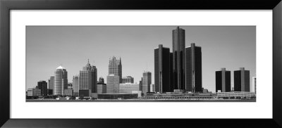 Skyscrapers In The City, Detroit, Michigan, Usa by Panoramic Images Pricing Limited Edition Print image