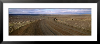 Empty Country Road Through A Volcanic Landscape, Iceland by Panoramic Images Pricing Limited Edition Print image