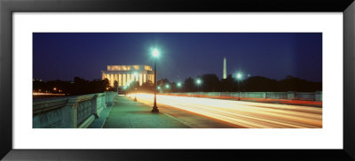 Night, Lincoln Memorial, District Of Columbia, Usa by Panoramic Images Pricing Limited Edition Print image