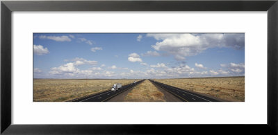 Highway Through The Desert, Eastern Highway Interstate 40, Arizona, Usa by Panoramic Images Pricing Limited Edition Print image