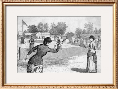 Ladies Lawn Tennis Tourney; Illustration by Bettmann Pricing Limited Edition Print image