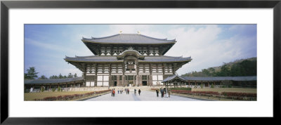 Tourists In Front Of A Temple, Todaiji Temple, Nara Prefecture, Japan by Panoramic Images Pricing Limited Edition Print image