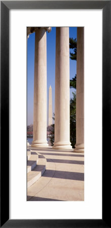 Jefferson Memorial, Columns, Washington Monument, Washington Dc, District Of Columbia, Usa by Panoramic Images Pricing Limited Edition Print image