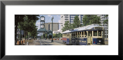 View Of A Tram Trolley On A City Street, Court Square, Memphis, Tennessee, Usa by Panoramic Images Pricing Limited Edition Print image