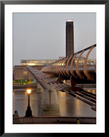 Millennium Bridge And Tate Modern, London, England, United Kingdom by Charles Bowman Pricing Limited Edition Print image