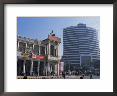 Old And New Architecture, Connaught Place, New Delhi, Delhi, India by John Henry Claude Wilson Pricing Limited Edition Print image
