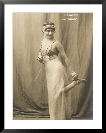 Lina Cavalieri Italian Singer In Massenet's Thais by A. Bert Pricing Limited Edition Print image