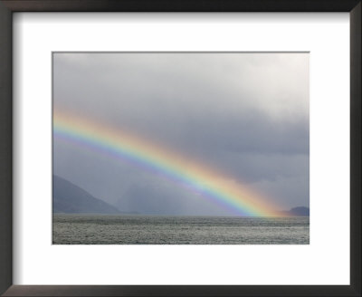 Rainbow, Agostini Fjord, Tierra Del Fuego, Patagonia, Chile, South America by Sergio Pitamitz Pricing Limited Edition Print image