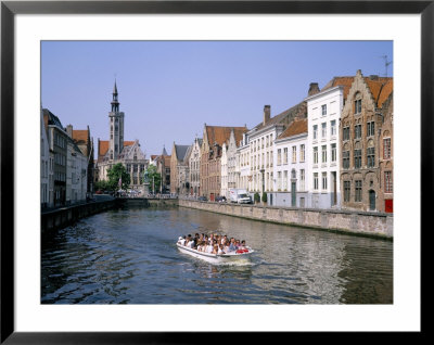 Boat Trips Along The Canals, Bruges (Brugge), Unesco World Heritage Site, Belgium by Roy Rainford Pricing Limited Edition Print image
