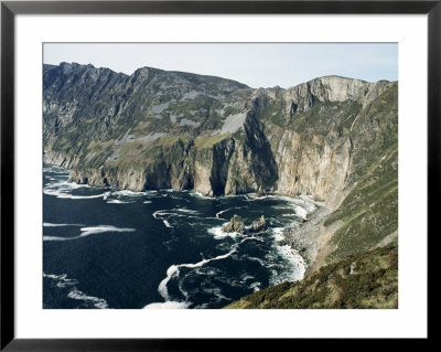 Slieve League Sea Cliffs, Rising To 300M, County Donegal, Ulster, Eire (Republic Of Ireland) by Gavin Hellier Pricing Limited Edition Print image