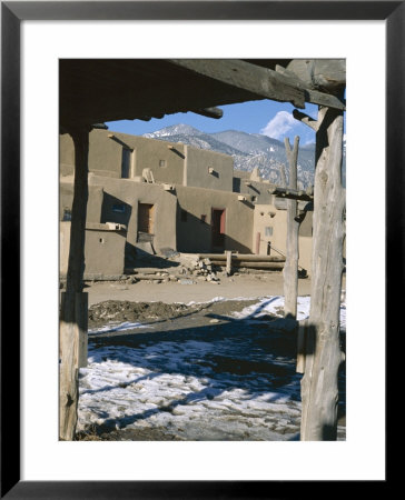 Multistorey Adobe Buildings In North Complex Dating From Around 1450 Ad, Taos Pueblo, New Mexico by Nedra Westwater Pricing Limited Edition Print image