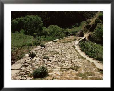 Roman Road Near Cirauqui, On The Camino, Navarre, Spain by Ken Gillham Pricing Limited Edition Print image