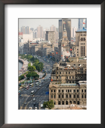View Of The Bund District Along Huangpu River, Shanghai, China by Paul Souders Pricing Limited Edition Print image