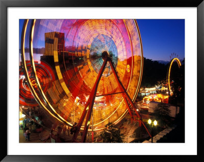 Ferris Wheel In The Family Fun Center At Waterfront Park, Portland, Oregon, Usa by Janis Miglavs Pricing Limited Edition Print image